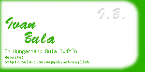 ivan bula business card